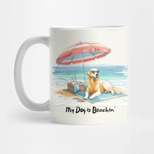 My Dog is Beachin' - Golden Retriever Mug